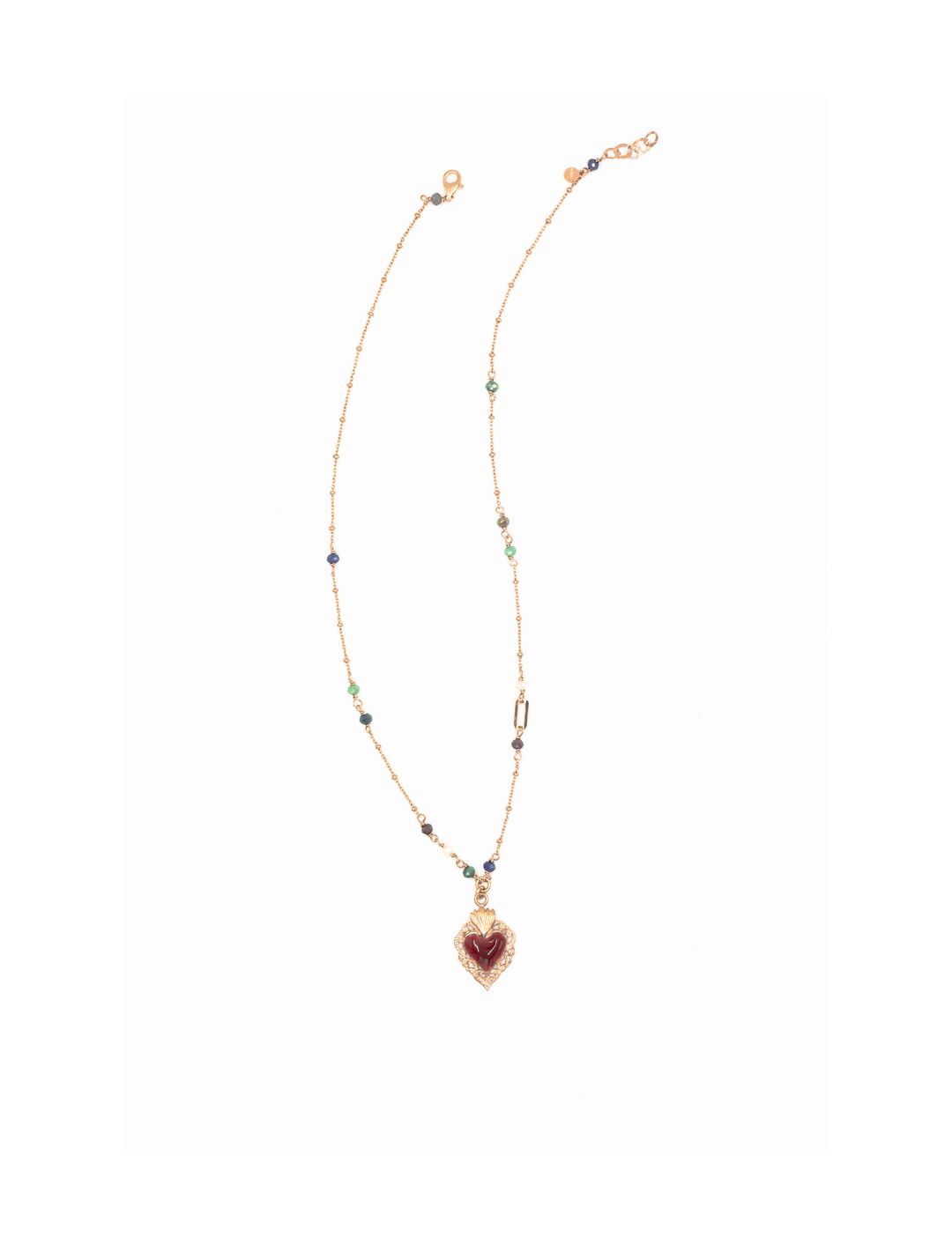 Collana Cuore Ex voto Rosso