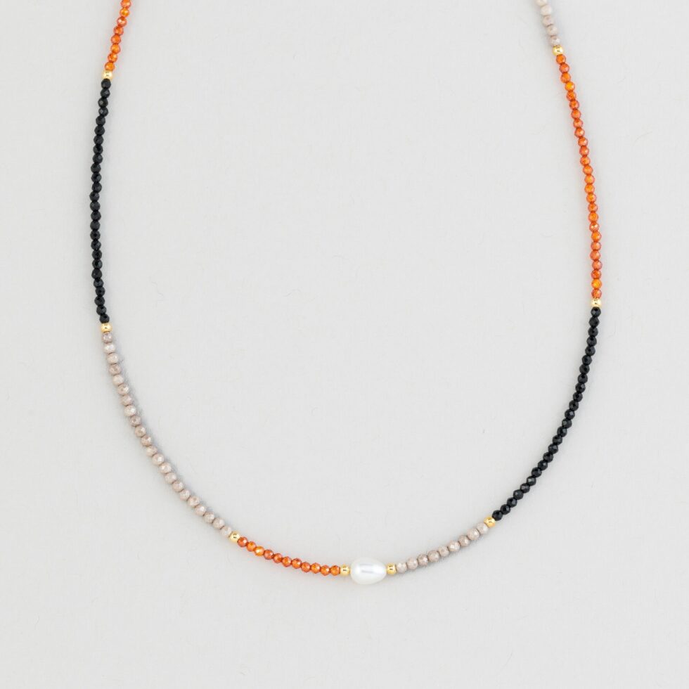 Collana Multicolor con Perla
