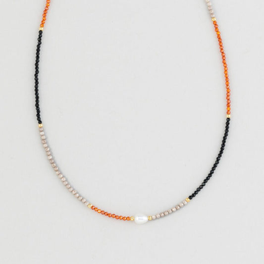 Collana Multicolor con Perla