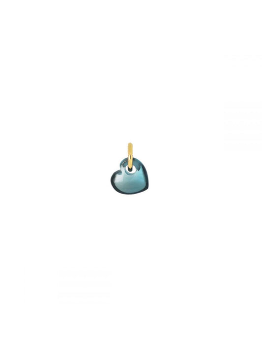 CUORE MAMAN ET SOPHIE 18KT BATTITO TOPAZIO LONDON BLUE