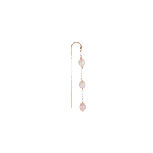 Orecchino Mono MAMAN ET SOPHIE Ago 18kt con Perle Rosa