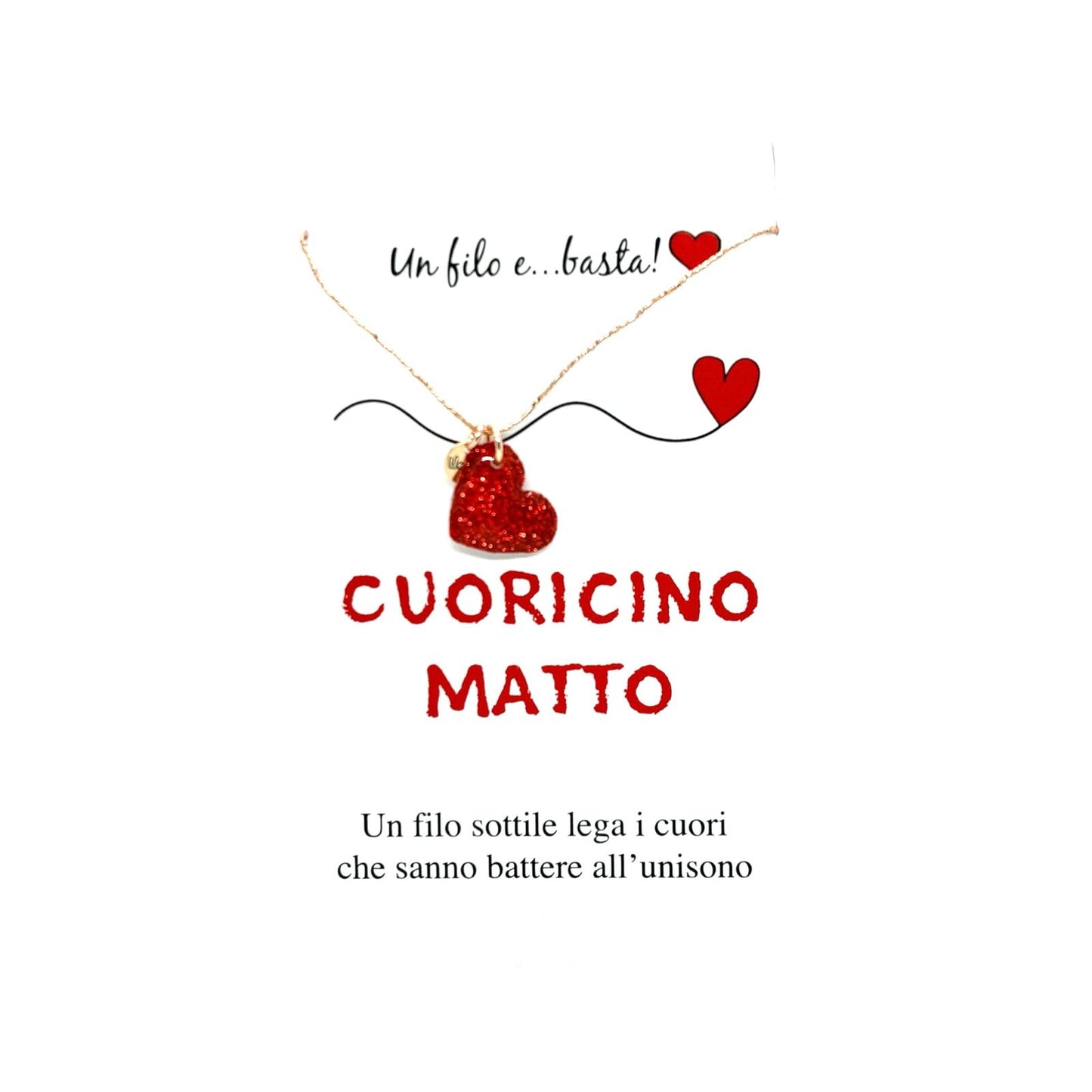 Collana Cuore Glitter UN FILO E BASTA