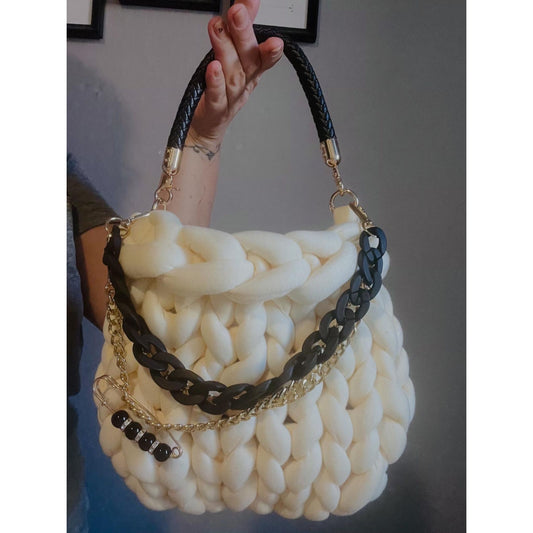 Chunky Bag In Tessuto di Cotone by Le Cose di Emma