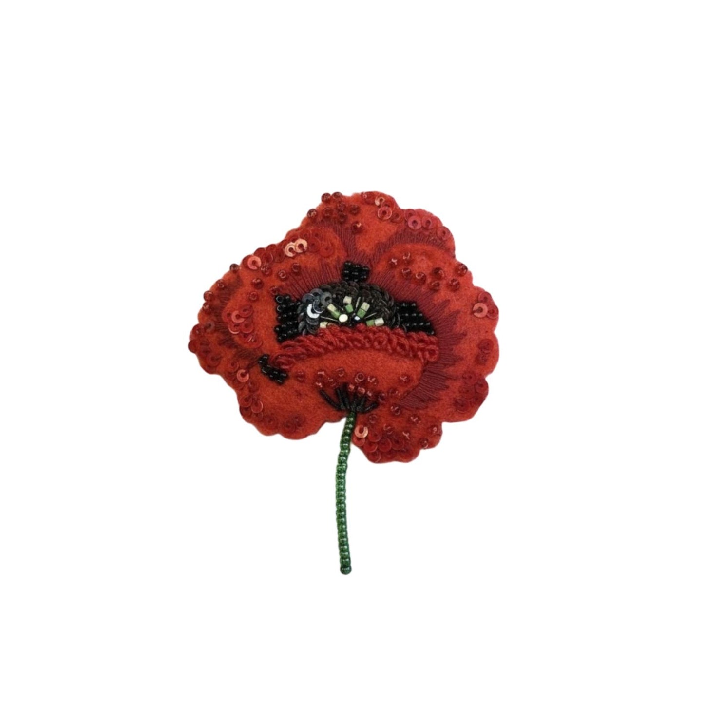 Spilla Papavero Rosso