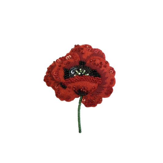 Spilla Papavero Rosso